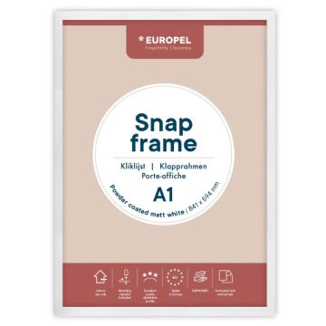 Cadre Porte affiche - A1 - Blanc : EUROPEL image
