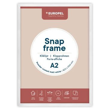 Cadre Porte affiche - A2 - Blanc : EUROPEL image