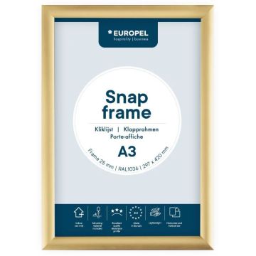 Cadre Porte affiche - A3 - Or : EUROPEL image