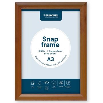 Cadre Porte affiche - A3 - Bois : EUROPEL image