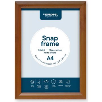 Cadre Porte affiche - A4 - Bois : EUROPEL image