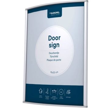 Plaque de Porte - 150 x 200 mm - Argent : EUROPEL image