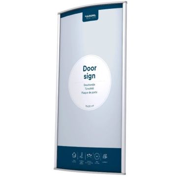 Plaque de Porte - 150 x 300 mm - Argent : EUROPEL image