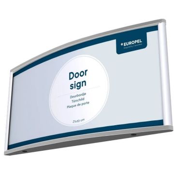 Plaque de Porte - 210 x 80 mm - Argent : EUROPEL image