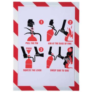 Photo Pochette d'affichage magnétique - A4 - Blanc / Rouge EXACOMPTA