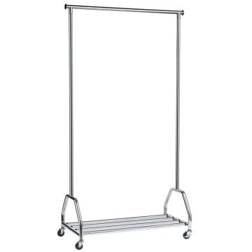 Porte-manteaux sur roulettes avec porte-bagage : UNILUX Groom 400050647