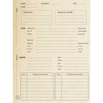 Dossier de Procédure - Chemises - Ivoire EXACOMPTA modèle