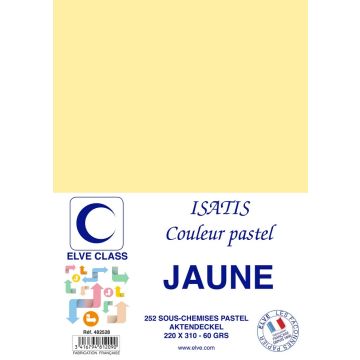 Sous-Chemise pour dossier A4 - Jaune ELVE Isatis 482528