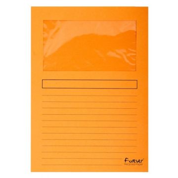 EXACOMPTA  50254E : chemises à fenêtre - Orange Forever