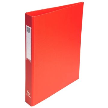 Classeur rembordé 4 anneaux en PP - Rouge EXACOMPTA Image
