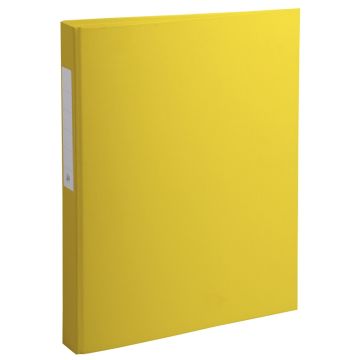 Classeur rembordé 4 anneaux en PP - Jaune EXACOMPTA Visuel