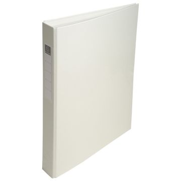 Classeur rembordé 4 anneaux en PP - Blanc EXACOMPTA Image