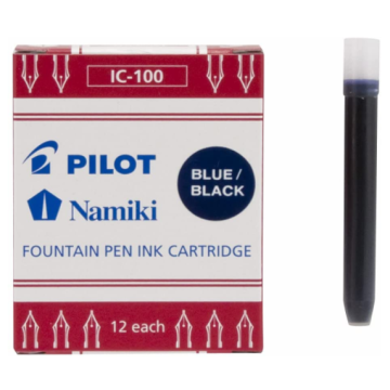 Photo Boite de 12 cartouches d'encre Mini - Noir : PILOT Namiki