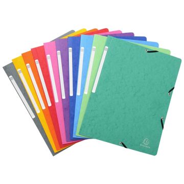 Chemise à élastiques sans rabat - Assortiment 10 couleurs : EXACOMPTA Photo