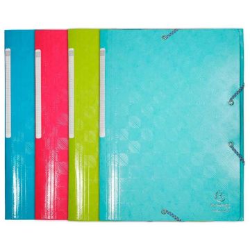 Chemise à élastiques 3 rabats - A4 - Assortiment EXACOMPTA 1928