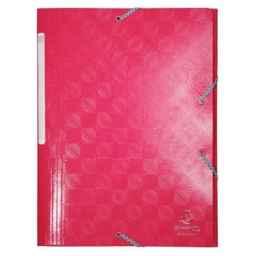 Chemise à élastiques 3 rabats - A4 - Framboise EXACOMPTA 1928