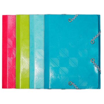 Chemise à élastiques 3 rabats - A6 - Assortiment EXACOMPTA 1928