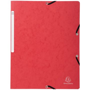 Chemise à élastiques sans rabat Carte lustrée - Rouge EXACOMPTA Photo