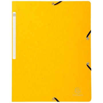 Chemise à élastiques sans rabat Carte lustrée - Jaune : EXACOMPTA Modèle