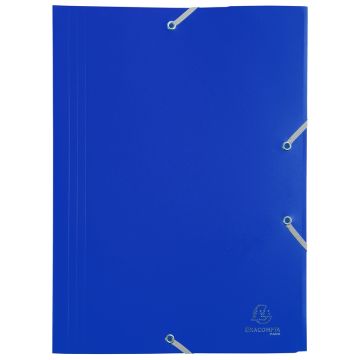 Chemise à élastiques - Bleu : EXACOMPTA Eco Visuel