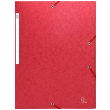 Chemise à élastiques Scotten sans rabat - Rouge EXACOMPTA Visuel