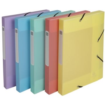 Boîte de classement - Dos 25 mm - Assortiment : EXACOMPTA Chromaline Pastel image