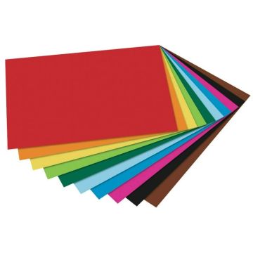 Feuille de couleur A4 - 210 x 297 mm - Couleurs assorties : FOLIA Visuel