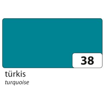 Carton de Bricolage 500 x 700 mm - Turquoise - 300 g/m² : FOLIA Visuel