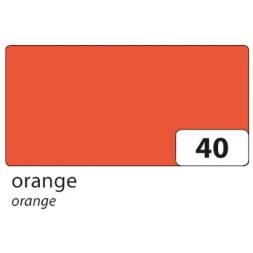 Carton de Bricolage 500 x 700 mm - Orange - 300 g/m² : FOLIA Visuel