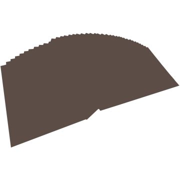 Feuilles de couleur A4 - 210 x 297 mm - Marron foncé : FOLIA Visuel