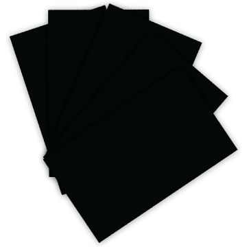 Feuilles de couleur A4 - 210 x 297 mm - Noir : FOLIA Visuel
