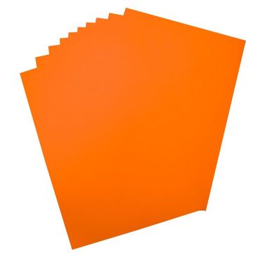 Carton pour affiche - 480 x 680 mm - Orange Brillant - 380 g/m² : FOLIA Couleur