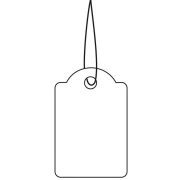 Lot de 1000 Étiquettes à trou et ficelle 32 x 50 mm HERMA 6918