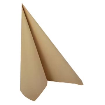 Lot de 50 Serviettes en papier - Sable - 400 x 400 mm : PAPSTAR ROYAL Collection image