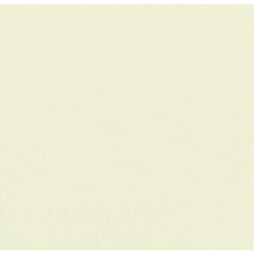 Serviettes de table Cocktail - 240 x 240 mm - Creme PAP STAR Lot de 250 image