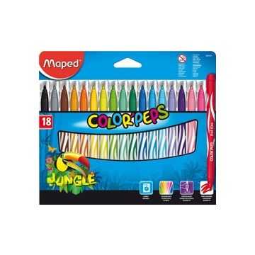 Étui de 18 feutres - Color'Peps Jungle - Assortiment MAPED Image