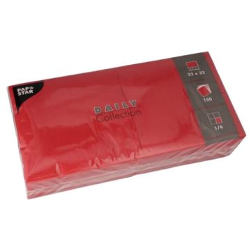 Photo Lot de 250 serviettes de table unies - Bordeaux PAP STAR Restaurant