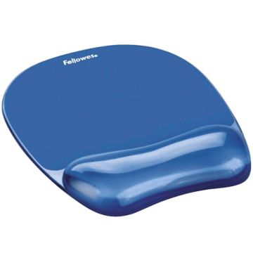 Photo Tapis de souris avec repose-poignet Gel Cristal - Bleu Fellowes 9114120 Image