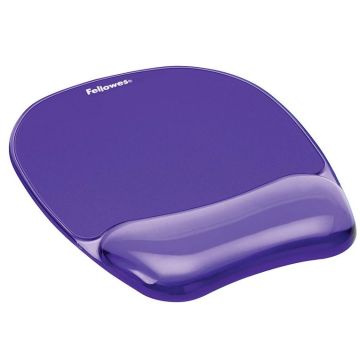Photo Tapis de souris avec repose-poignet Gel Cristal - Violet Fellowes 9144104 Image