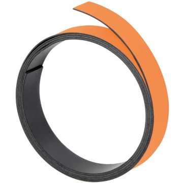 Bande magnétique - 20 mm x 1 m - Orange FRANKEN