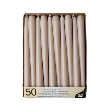 Bougie chandelier - Poudré 25 cm PAP STAR Lot de 50 image