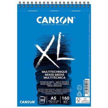 Photo CANSON :  Bloc pour croquis - XL MIX MEDIA A5  200001872
