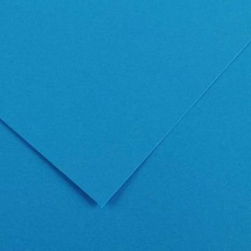 Feuilles de couleur 500 x 650 mm - Bleu Azur CANSON Vivaldi