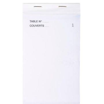 Bloc MAITRE D'HOTEL Autocopiant Tripli Blanc/Jaune/Bleu 170 x 95 mm COGIR 1985 modèle