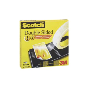 SCOTCH 665 : Ruban adhésif double face - 12 mm x 22,8 m D6651222