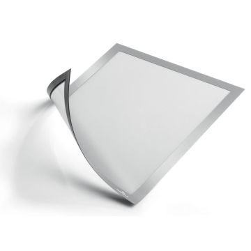 Lot de 5 cadres d'affichage magnétiques - A4 - Gris métallique : DURABLE Visuel