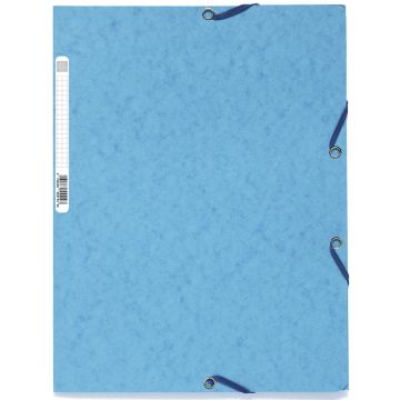 Chemise à élastiques 3 rabats Carte lustrée - Turquoise : EXACOMPTA Image