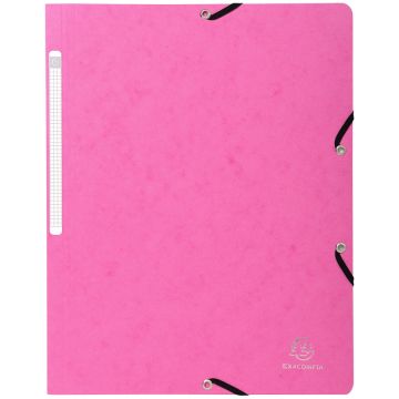 Chemise à élastiques sans rabat - Fuchsia : EXACOMPTA Image