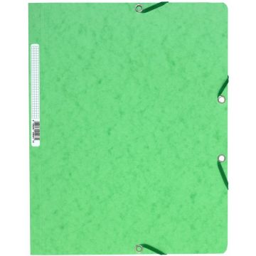 EXACOMPTA 5563E : chemises à élastiques sans rabats - Tilleul  (Classement)