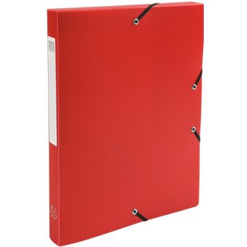 Boîte de classement en PP - Dos 25 mm - Rouge : EXACOMPTA produit